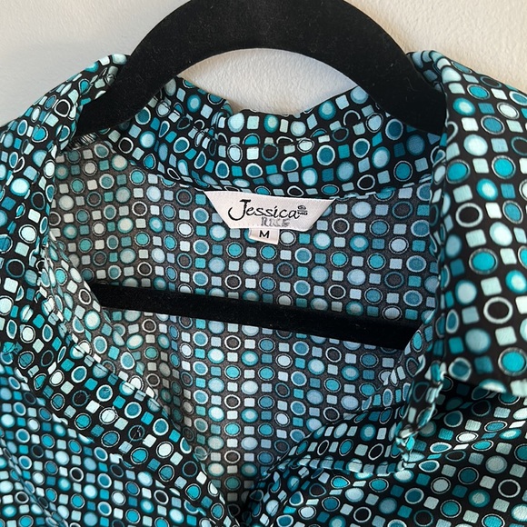 Jessica Button-Up Long Sleeve 🩵🖤 - Picture 3 of 4